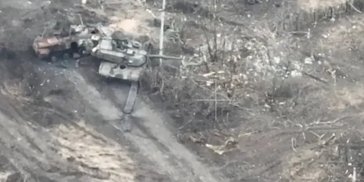 Пьяный украинский офицер проболтался, где стоят танки Abrams. Подбили сразу 5. А сколько до этого?