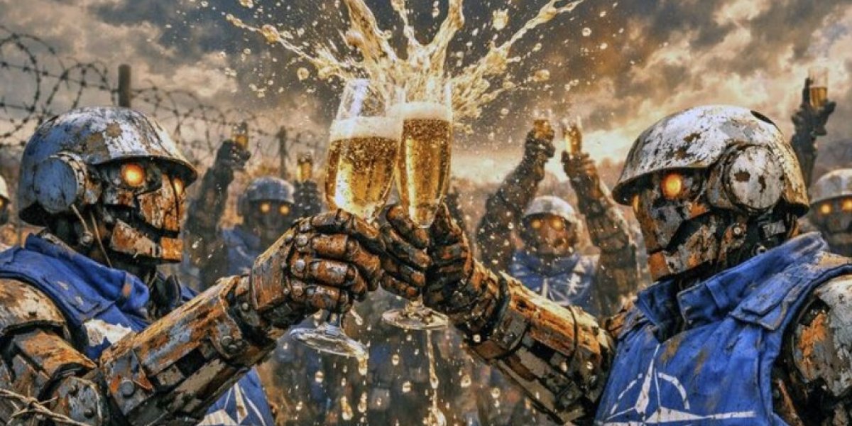 НАТО празднует с шампанским: русских теперь будут убивать автоматически НАТО празднует с шампанским: русских теперь будут убивать автоматически